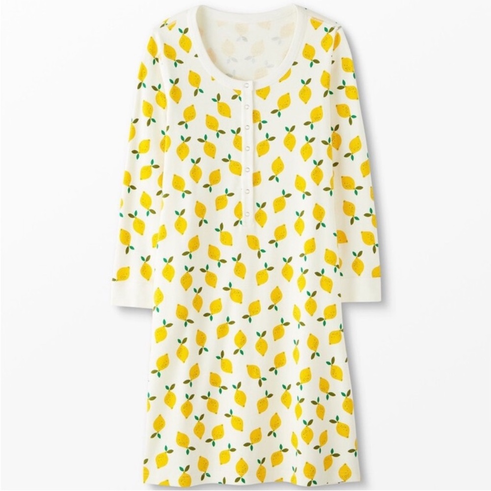 Hanna Andersson size xs lemon nightgown Oversized may fit a size xs to a medium